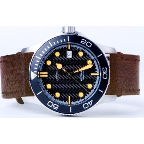 HEIMDALLR NH35 Mens Automatic Watch Sapphire Crystal Waterproof Japan Movement Mens Luminous Mechanical Watches