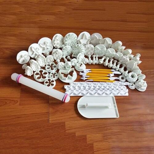 Fondant Cake Set Decorating Tools DIY Cookie Sugar Craft Plunger Cutters