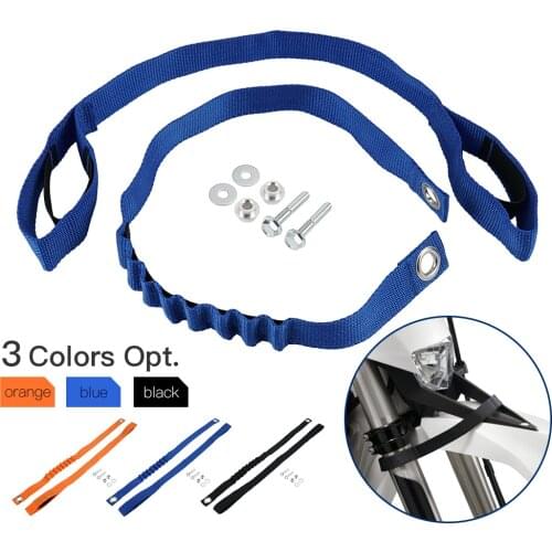 NICECNC Front Rear Holding Strap Lifting Handle Tear-Resistant For Husqvarna 125 200 250 300 350 400 450 FC FX TC TX 2019-2021