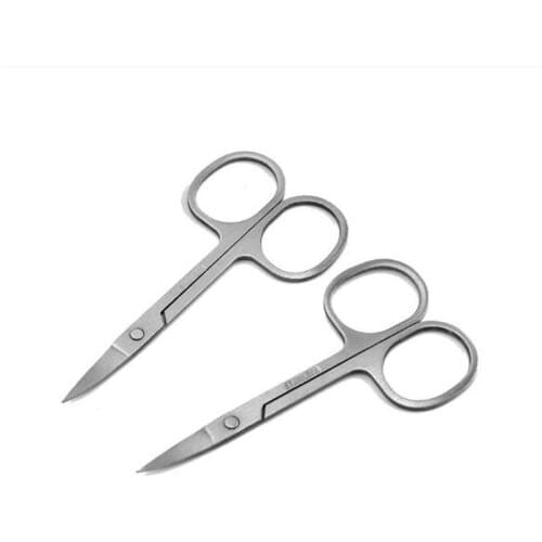 Eyelashes Nose Hair Scissor Stainless Steel Manicure Scissors Eyebrow Scissor Eyebrow Trimmer Eyebrow