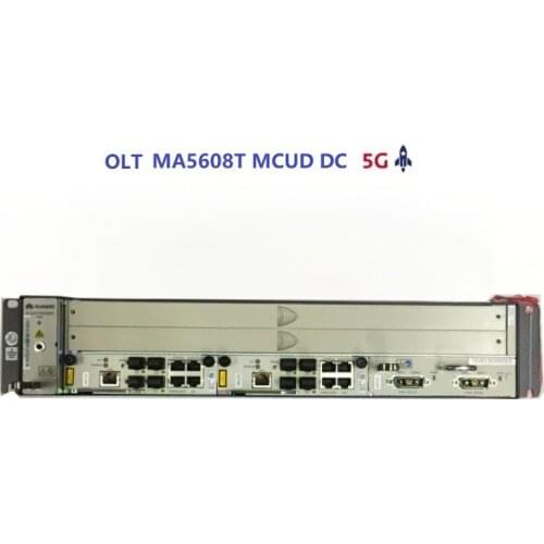 Original HW MA5608T OLT, 1GE MCUD Card*1PCS with MPWC card, AC+DC power supply, support 1GPON and 1EPON card