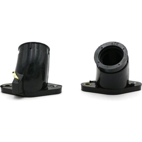 Pair Rubber Carb Carburetor Intake Flange Boot Joint For Yamaha XVS600 Motorcycle