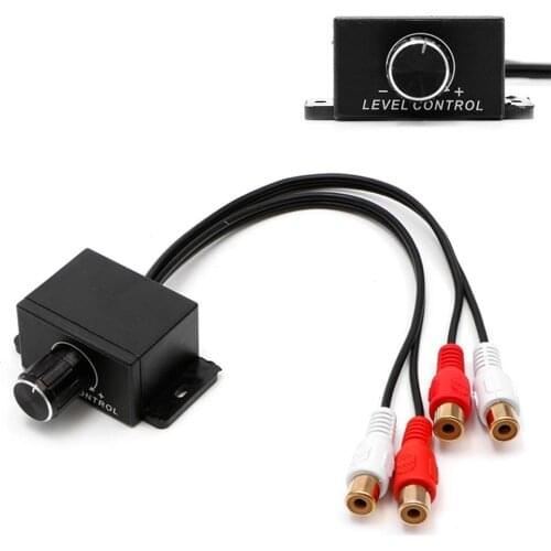 Remote Digital Accessories Stereo Level Universal Bass Boost Knob Volume Control Audio Amplifier Interior Car Mini Adapter