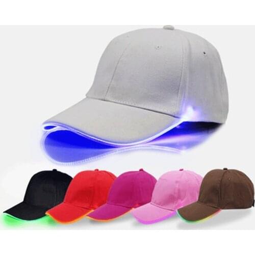 Men Women Luminous Glowing Baseball Hat LED Light Up Caps Flash Glow Rave Party Hats For Hip Hop Club Festival Boys Girls Gift