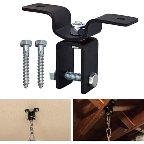 Wood Beam Heavy Bag Hanger - 360 Degree Swivel Boxing Punch Bag Ceiling Hook Mount Attachment