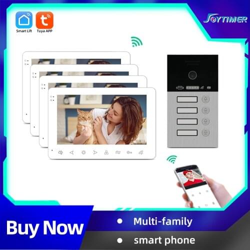 Joytimer New Video Intercom 1200TVL Video Door Phone Support Tuya Smart Camera Suitable For Multi-Family Houses