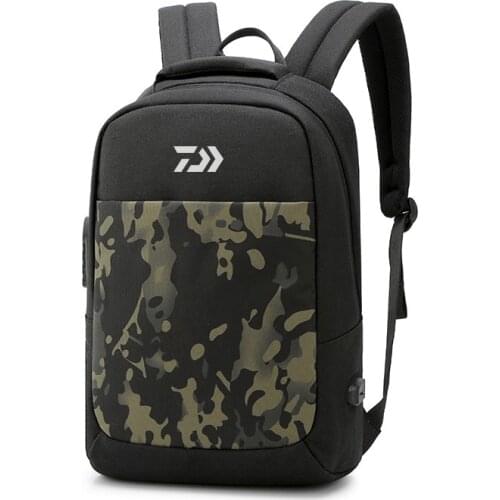 Daiwa Fishing Backpack Waterproof Fishing Lures Reel Bag Adjustable Straps Fish Tackle Storage Bag Fishing Tackle Boxes