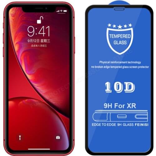 10D Tempered Glass for iPhone 12 Mini 11 Pro Max XS XR X 6 7 8 Plus Full Coverage Cover Screen Protector Film