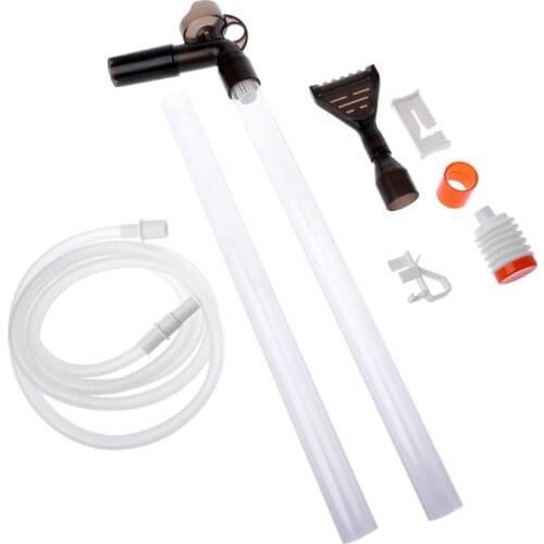 2020 New Aquarium Fish Tank Cleaner Quick Release Aquarium Vacuum Siphon Pump-Fish Tank Drainer Gravel Cleaner Water Filter