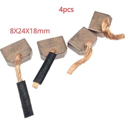 4pcs 8X24X18mm for car 6 cylinder 2751 276A 277 273 251 series starter motor carbon brush
