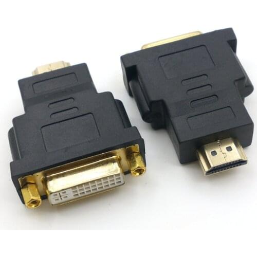 20pcs DVI To Adapter Converter HDMI-compatible Male To DVI 24+5 Female Adapter 1080P For HDTV Projector Monitor