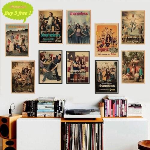 American Family comedy Shameless Vintage Kraft Paper Bar Cafe Home Wall Decor Painting