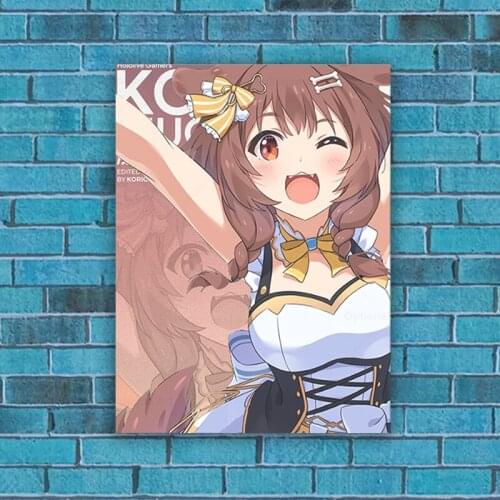 Inugami Korone Hololive Anime Decoration Home Decor Canvas Painting Living Room Wall Art Pictures Posters Manga Prints