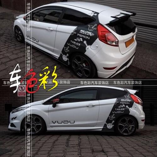 Car sticker FOR Ford Focus Carnival C-pillar racing car decoration modified whole car decal film