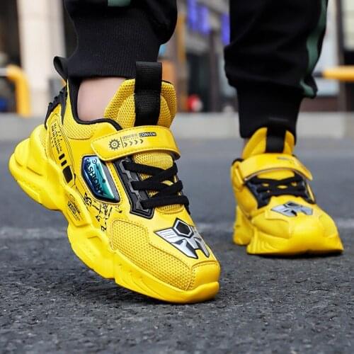 Mech Children Sneakers Autumn Spring Kids Walking Shoes Non-slip Lightweight Sports Childrens Shoes Quality Sneakers for Boys