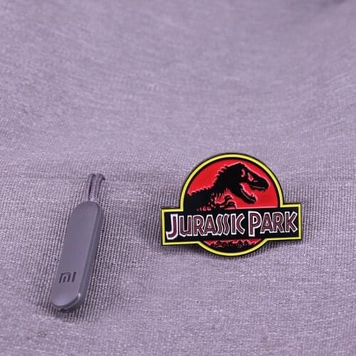 Jurassic Park Enamel Pin Science Fiction Adventure Movie Limited Edition Brooch For Bag Hat Lapel Badge