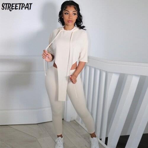 Hoodie T Shirt Two Piece Set Women Top And Pants Leggings Tracksuits Summer Casual Fitness Sweatsuit Outfits Sport Set 2021