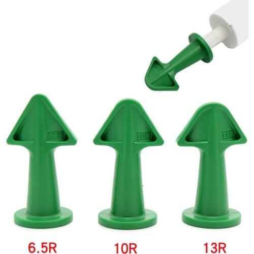 Sealant Trimming Tool For Floor Glass 4 Caulking Tool Kits 3 Plastic Caulking Nozzle Kits With 1 Grout Blade