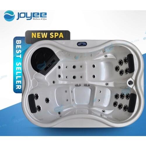 JOYEE 3 Person Outdoor Balboa System Hot Tub Whirlpool Relax Deep Soak Square Bath Tubs Badewanne Garden