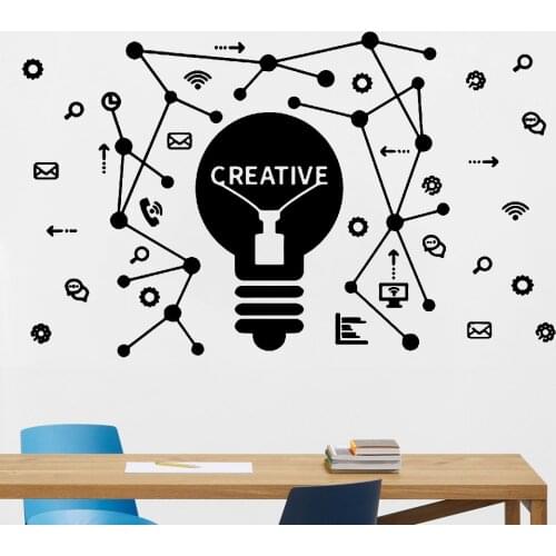 Creative Wall Sticker Office Art Decor Motivational Quotes Vinyl Wall Decals Home Decoration For Teen Room School Classroom Y927