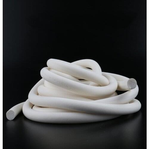 Round Silicone rubber sponge strip White Closed Cell Circular Foam Backer Rod Seal Diameter 1.5mm-25mm
