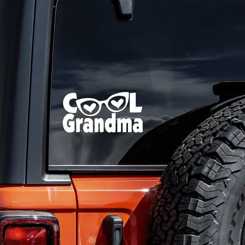 Cool Grandma Funny Decal Vinyl Sticker Cars Trucks Vans Walls Laptop | White | 7.5 inches
