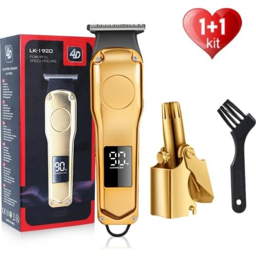 Hair Clipper Trimmer Ear Nose Hair Trimmer Barber Hair Clipper Electric Cordless Beard Trimmer for Men Haircut Machine
