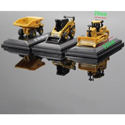 3pcs HO Scale 1:87 Construction Scale Models Tractor Steer Loader Truck Diecast CAT02