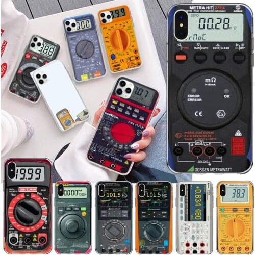 Multimeter tool Phone Case For iphone 12 11 Pro Max Mini XS Max 8 7 6 6S Plus X 5S SE 2020 XR Silicone Soft Cover