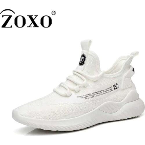 ZOXO 2020 Men Running Shoes Women Sneakers Lightweight Breathable Mesh Soft Slip On Outdoor Jogging Walking Casual Sport Shoes