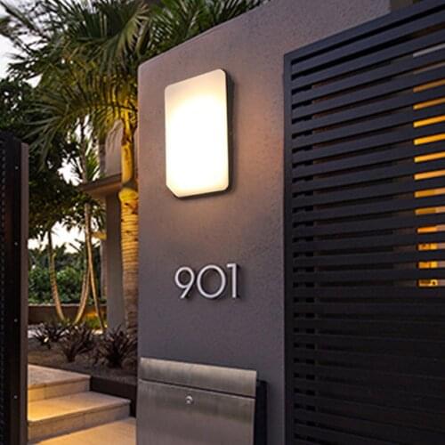 Thrisdar Nordic Surface Mounted Outdoor Garden Porch Wall Lamp Waterproof Villa Hotel Exterior Wall Aisle Balcony Corridor Light