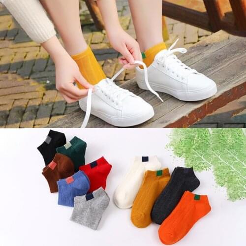 3 Pairs Womens Summer Invisible Thin Ankle Socks Cotton Candy Solid Color Happy Casual Boat Socks Cute Breathable Short Socks