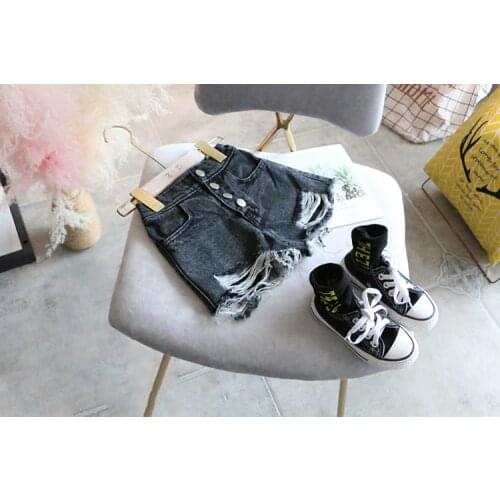 2019 New Summer Item Girl Hole Jeans Shorts