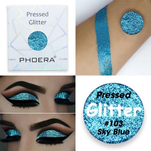 PHOERA Oogschaduw Palette Eyeshadow Pallete Eye Glitter Eye Shadows Makeup Metallic Eyeshadow Paleta Shimmer Beuty Maquiagem