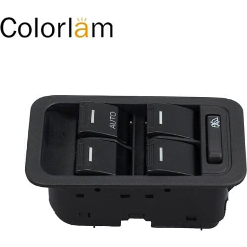 Colorlam Master Power Window Switch for Ford Territory SX SY TX Illuminated Black 13 Pin