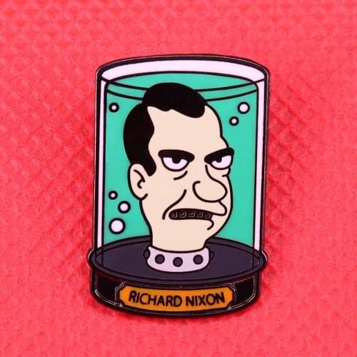 Richard Nixon enamel pin presidential campaign political brooch America president badge politics election pins men jewelry gift