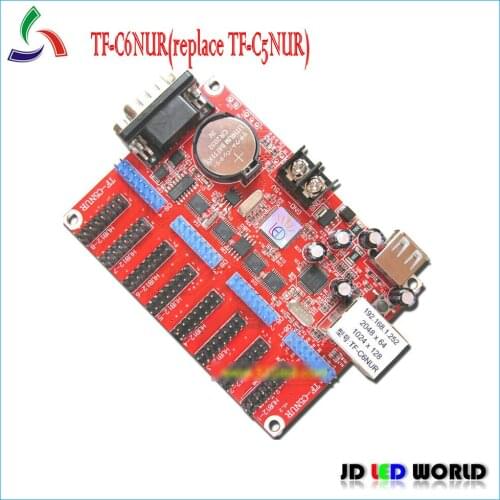 TF-C6NUR(TF-C5NUR) Ethernet+USB+Serial ports communication led display screen controller card