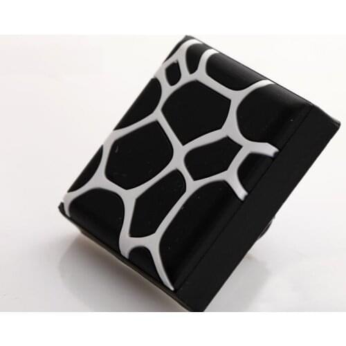 UNILOCKS 10Pcs Furniture Hardware Rubber Black Kitchen Drawer Knobs(Diameter:35mm)