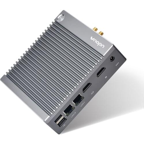Vnopn Fanless Mini PC Intel Windows 10 Pro N2940 Quad core Small Desktop Computer Linux Thin Client Dual HD-MI WiFi Gigabit LAN