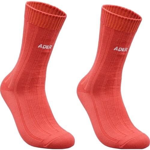 Women Crew Socks Japaness Styles Solid Color Double Needles Slouch Lazy Socks Premium Quality