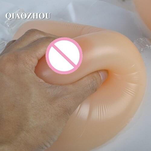 1800g New Women Breast Forms with straps Cosplay Prosthesis Transsexual Boobs Enhancers silicone fake breast