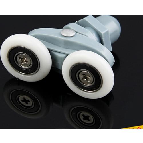 8 Double twin shower door rollers wheels runners pulley pulleys 19/20/23/25/26/27mm Wheels Diameter