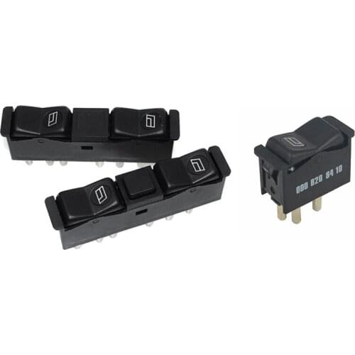3PCS Automotive Electric Window Switch for Mercedes-Benz with 6 Pins for Mercedes Benz Power Window Switch Door Panels