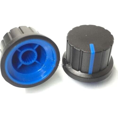 Free shipping 500pcs/lot 148 potentiometer knob blue 24type volume knob/ knob cap 24*15MM*6mm