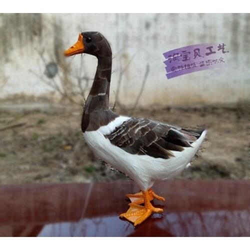 Big creative simulation goose model new gray goose toy gift about 38x25x14cm 1537