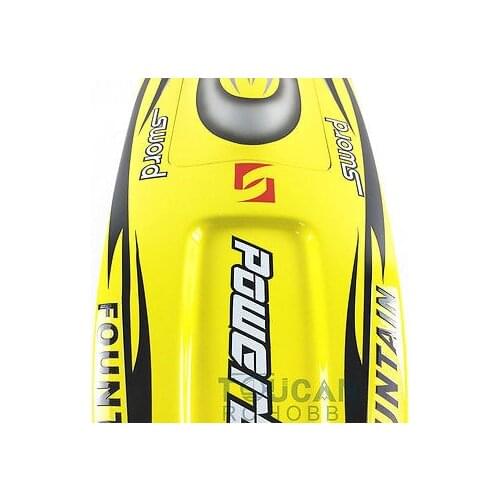 E36 KIT 30" Electric RC boat Well Painted Fiber Glass Monohull Boat Hull only for Advanced Player Yellow TH02650