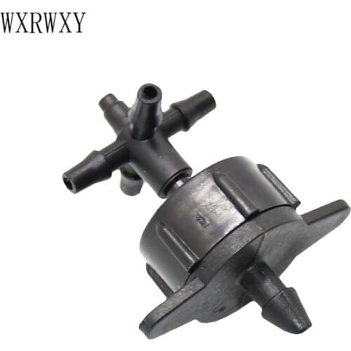 Irrigation 2L 4L 8L dripper 4 way cross Connector drip arrow adapter 3 way cross Water diverter 1/8 barbed connector 50set