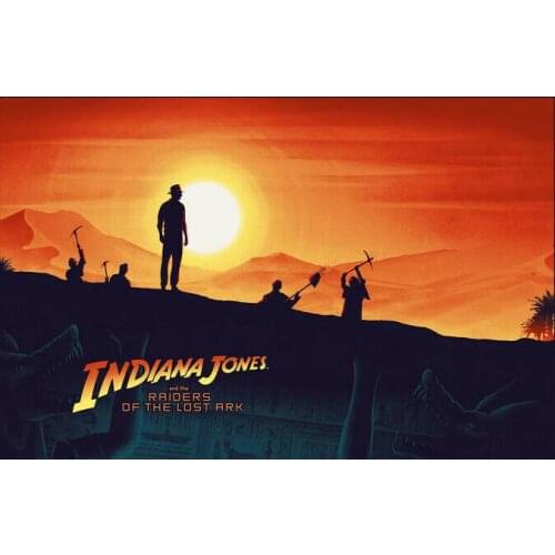 Classic Movie Indiana Jones ART SILK POSTER Decorative Wall painting 24x36inch