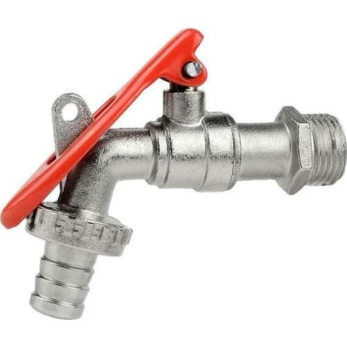 1/2 Inch Outdoor Brass Faucet Lockable Water Tap Thread Brass Water Tap Lockable Garden Faucet Home Tool with Lock