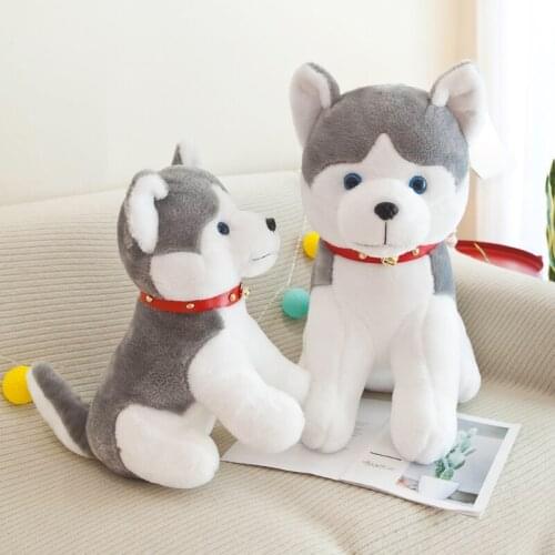 Cartoon Simulation Huskie Dog Cute Plush Doll Stuffed Toy Girl Boy Kids Creative Gift